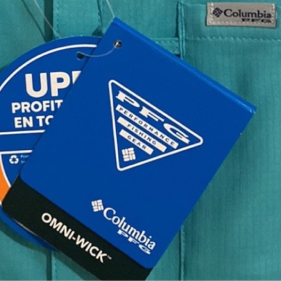 NWT Columbia PFG XL Dress 4 Pockets! Youth XL/18-20 UPF 40 Omni-Shade Omni-Wick - Picture 4 of 16